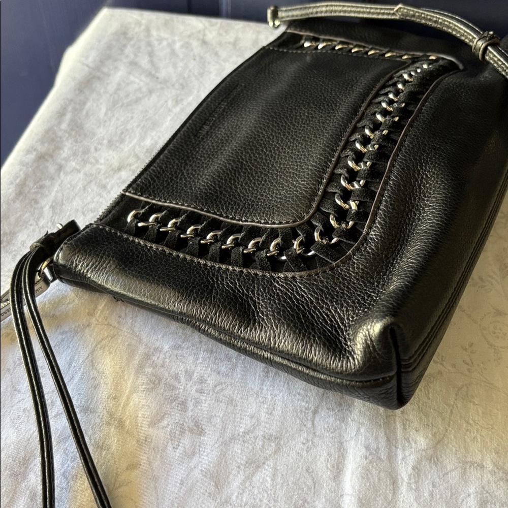 Aimee Kestenberg Black Whipstitch Crossbody Bag - Picture 3 of 9